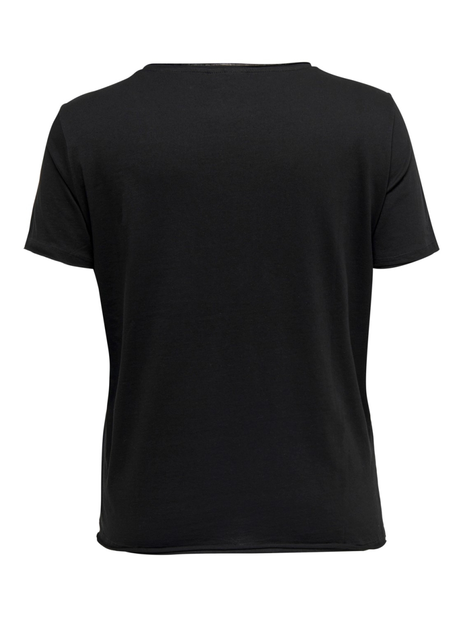 T-shirt Carquote V-neck Black