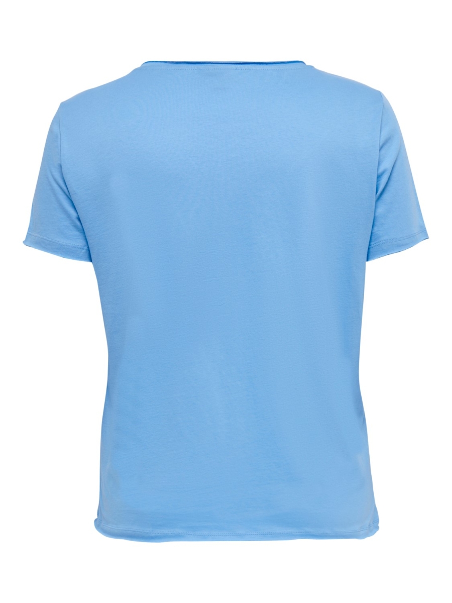 T-shirt Carquote v-neck blue
