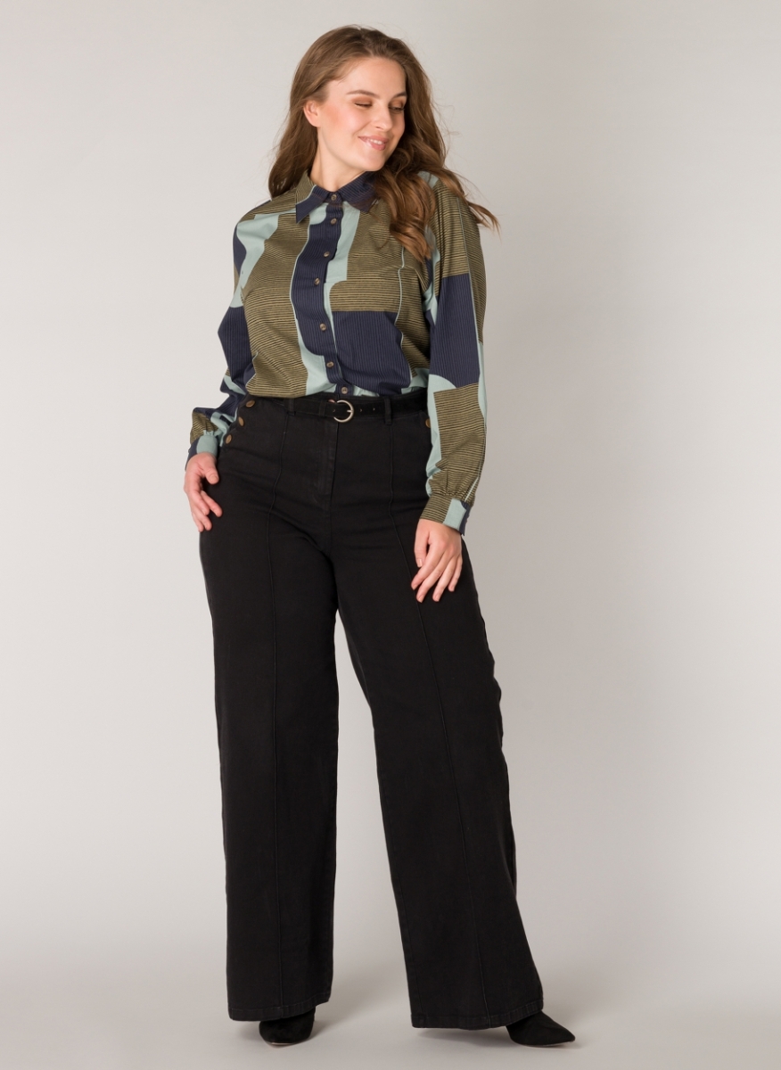 Blouse Nora Army/multi-color