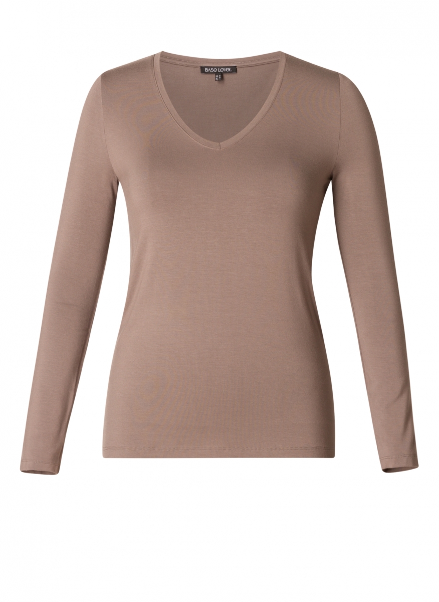 T-Shirt Lange Mouw Alize Taupe