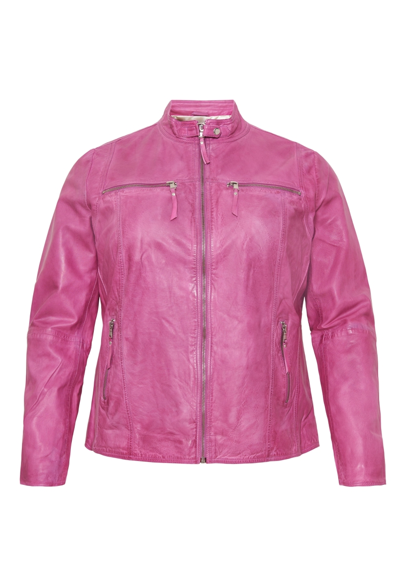 Biker jacket-Rose Berry