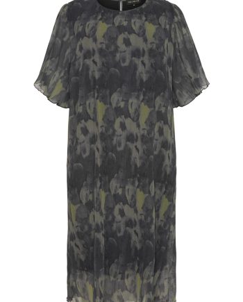Dress Long Pleated- Army Green