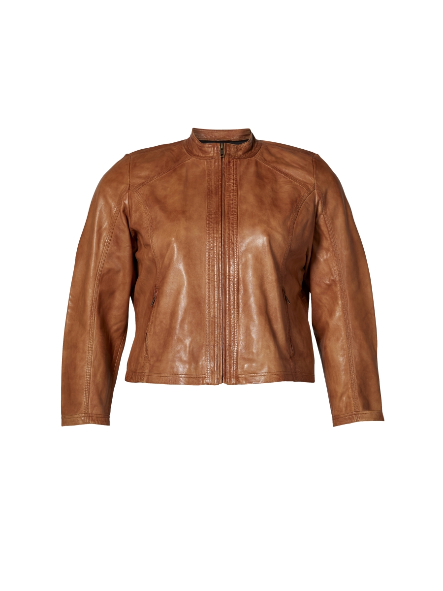 Jacket Alexia Leather- Cognac