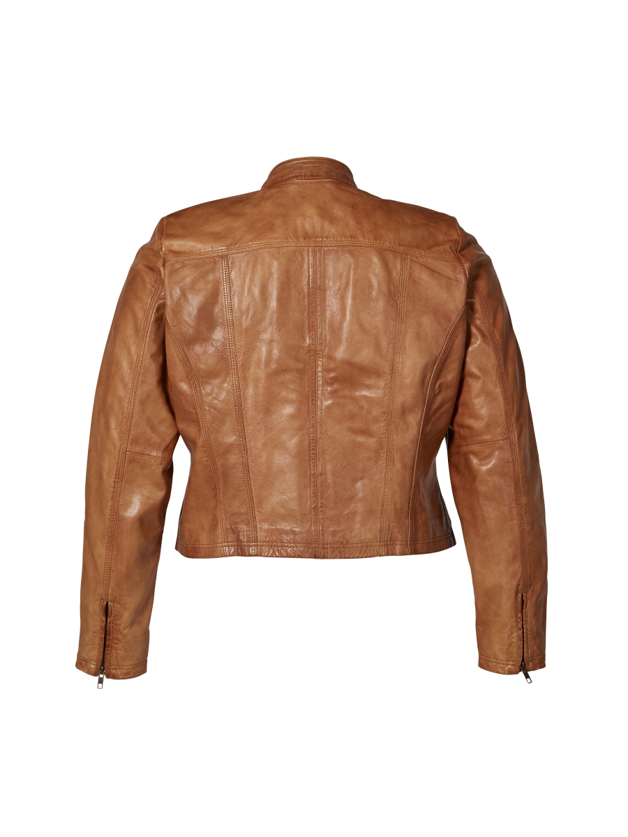Jacket Alexia Leather- Cognac