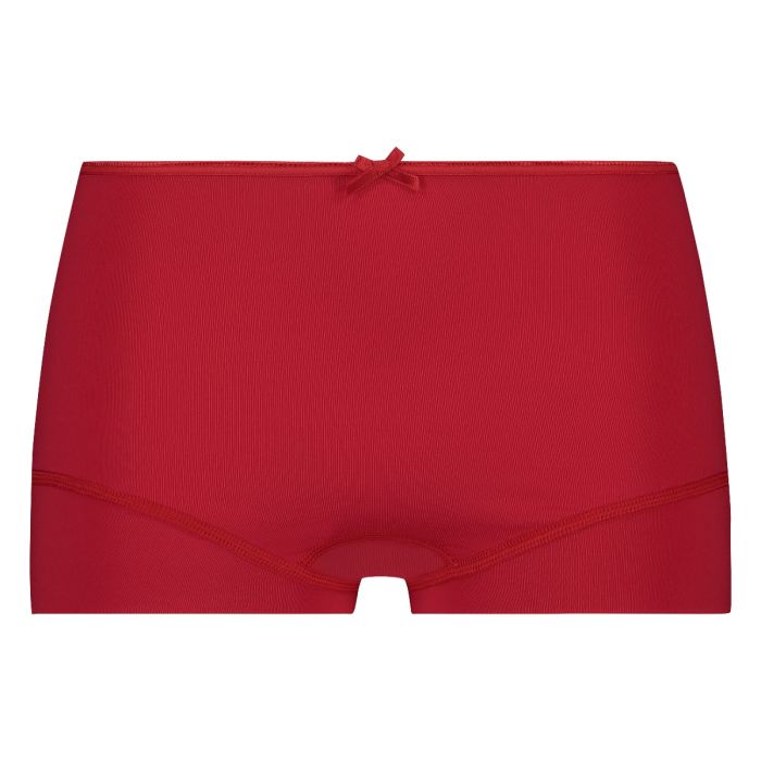 Short Pure Color Bright Red
