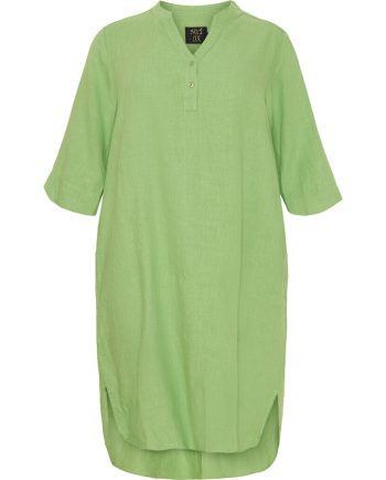 Loose Tunic Dress- Spring Green