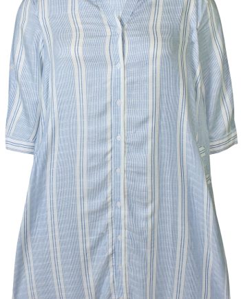 Shirt Ticia- White and Blue