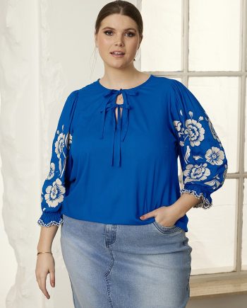 Blouse Lorie- Blue and White