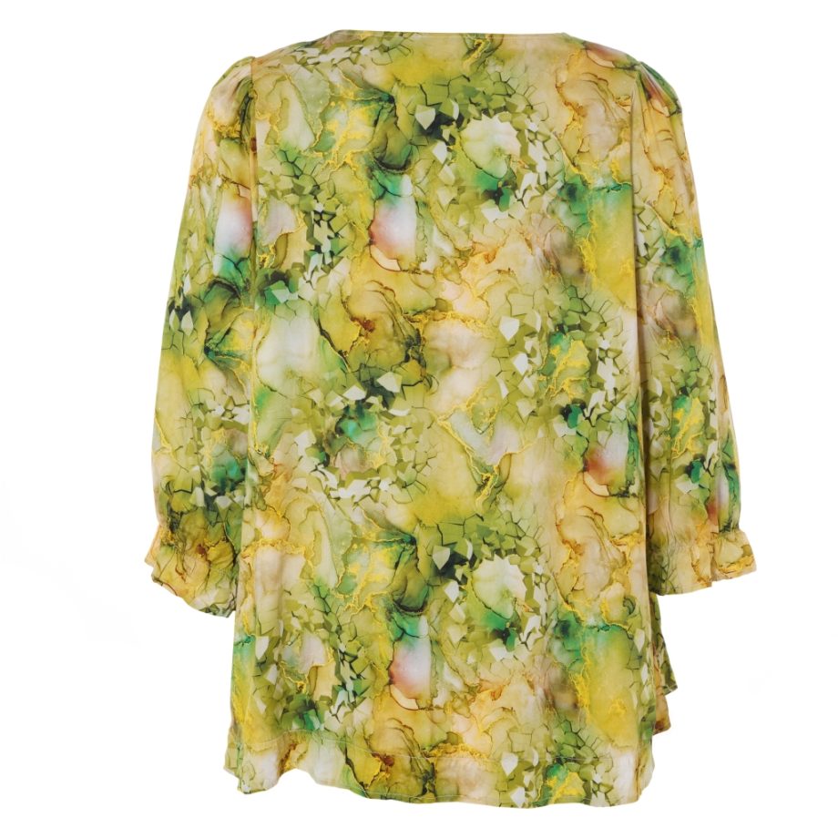 STUDIO Blouse Sfarzana Green Squares