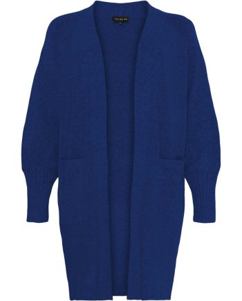 NO.1BYOX Long Cardigan w balloon sleeves- Hot Blue