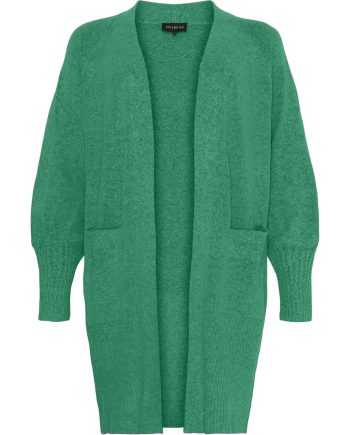 NO.1.BY.OX Lange Cardigan Mouw Bottle Green