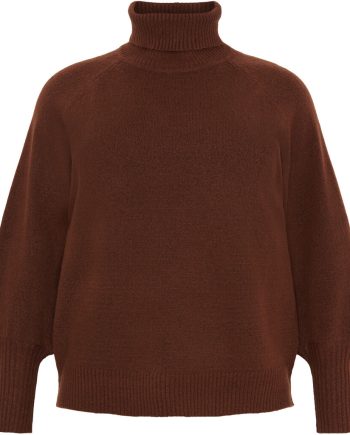 NO.1.BY.OX Pull Rolkraag Mocca-Brown